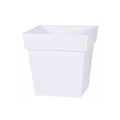 Miniatyrbillede 2 af 2: EDA Pot de fleur carré Toscane - 32 x 32 x H 32 cm - 22 L - Blanc Vit