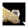 Miniatyrbillede 3 af 3: Fluorit + Kvarts 54,3 karat Vit