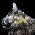 Miniatyrbillede 3 af 4: Sten og mineraler. Kvarts, Klorit. 873,5 øre. Lauzière-massivet, Savoie, Frankrig..