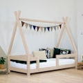 Miniatyrbillede 2 af 4: Lit cabane enfant NAKANA 90 x 160 beige Beige