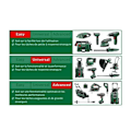 Miniatyrbillede 6 af 6: Bosch akku boreskruetrækker - UniversalDrill 18 (Leveres med 2 18V-1,5Ah batterier + oplader + bæretaske)