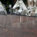 Miniatyrbillede 3 af 4: Sammenklappeligt terrassebord i Compact HPL rustdekor 70 x 70 kastanj