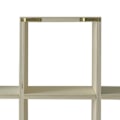 Miniatyrbillede 2 af 2: Væghylde i træ til tilpasning - 2 niveauer - 53 x 53 x 12 cm Beige