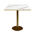 Miniatyrbillede 1 af 4: Bord 70 x 70 cm Rom bistro hvid marmor Vit