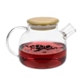 Miniatyrbillede 2 af 4: Glas- og bambustea-kande - 1 L Transparent