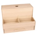 Miniatyrbillede 2 af 2: Opbevaringsboks i træ 16 x 25 x 18 cm Beige