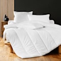 Miniatyrbillede 2 af 4: Sommerdyne - Tilbud på Linned - 140x200 cm - Let 170 gr/m² - Polyester - Maskinvaskbar Vit