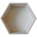 Miniatyrbild 1 av 4: Hexagonal hylla i trä 30 x 26,5 x 10 cm Beige