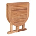 Miniatyrbillede 4 af 4: Havebord 120 cm + 2 stole i teak kastanj