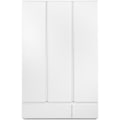 Pikkukuva 3 / 6: IMAGE 60B kaappi - Matta valkoinen sisustus - 3 ovea + 2 laatikkoa - L121,6 x K191 x S55 cm Vit
