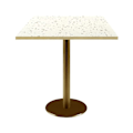 Miniatyrbillede 1 af 4: Bord 70 x 70 cm Rom bistro terrazzo Vit