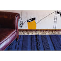 Miniatyrbild 2 av 4: Air Lorena Canals blå maskintvättbar vardagsrumsmatta - 140x200cm - Blå