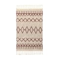 Miniatyrbillede 2 af 4: Bereber Burgundy Lorena Canals håndlavet maskinvaskbart beige tæppe - 140x200cm - Beige