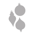 Pikkukuva 2 / 4: Kit Gabar. leikkaus "syvä reuna": Jouluna, 3,1x6,7cm-4x6,1cm, sct.-LS 3kpl