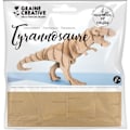 Pikkukuva 2 / 2: Tyrannosaurus pahvimalli 10 x 7 x 2 cm Beige