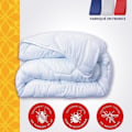 Miniatyrbillede 3 af 6: DODO tempereret dyne 300gr/m² 140x200 cm - Anti-bug, anti-midebeskyttelse - Hvid - Made in France Vit