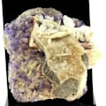 Miniatyrbillede 1 af 2: Sten og mineraler. Fluorit + Baryt. 3103,5 ct. Berbes, Asturias, Spanien.