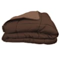 Miniatyrbillede 3 af 6: CALGARY Varm mikrofiberdyne 400g/m² Choko & Mokka 200x200cm Brun og chokolade