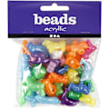 Miniatyrbillede 3 af 4: Assortiment af plastperler i en række farver og former med en blank finish. ref 618230