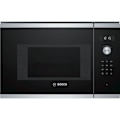 Pikkukuva 1 / 2: BOSCH BEL524MS0 ruostumattomasta teräksestä sisäänrakennettu grilli mikroaaltouuni - 20 L - 800 W - Grilli 1000 W Rostfritt stål och svart