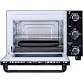 Miniatyrbillede 3 af 5: CONTINENTAL EDISON CEMF22B - Elektrisk miniovn 22L sort - 1300W - Rotisserie, Naturlig konvektion