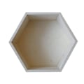 Miniatyrbillede 1 af 3: Hexagon hylde i træ 27 x 23,5 x 10 cm Beige