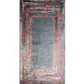 Miniatyrbillede 2 af 4: Tæppe - RING - Sort/Rød - 80x150 cm - Antiskrid - Maskinvaskbart - Polyester Svart röd
