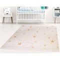 Pikkukuva 3 / 4: Lasten matto Crown 80 x 150 cm - Valkoinen Vit