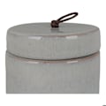 Pikkukuva 3 / 3: Harmaa pyöreä keraaminen ruukku kannella Ø 10,5 x 10 cm Grå