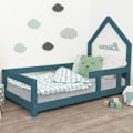 Pikkukuva 2 / 4: Lit cabane enfant POPPI 90 x 190 petroliini 1 Grön