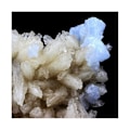 Pikkukuva 4 / 5: Kivet ja mineraalit. Kalsiitti + bariitti. 704,0 senttiä. Rosiclare Level, Minerva Mine, Illinois, USA.