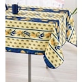Miniatyrbillede 2 af 3: Dug - Citron - 150x300cm - Polyester - Smudsafvisende - Maskinvaskbar Blå