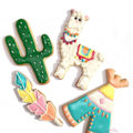Miniatyrbillede 2 af 2: Udstikker - Lama - 4 stk - Rustfrit stål - Opvaskemaskinevenlig - Lama tema