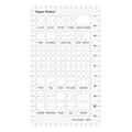 Pikkukuva 2 / 3: Bullet journal stensiili toimistokuvakkeet 12 x 7 cm Transparent