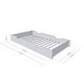 Miniatyrbillede 3 af 4: Sengeskuffe 120 x 180 med BUDDY sengebund - benzingrøn Grön