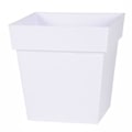 Miniatyrbillede 1 af 2: EDA Pot de fleur carré Toscane - 32 x 32 x H 32 cm - 22 L - Blanc Vit