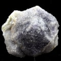 Miniatyrbillede 4 af 4: Sten og mineraler. Kvarts, Fluorit. 502,5 øre. Pont des Bouyges, Corrèze, Frankrig.