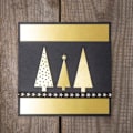 Miniatyrbillede 2 af 4: Klippeskabelonsæt - LS - Juletræ - 0,7x0,7cm til 3x6,9cm - 4 stykker - Sort