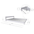 Miniatyrbillede 4 af 4: Skandinavisk dobbeltseng COMFY 200 x 200 verni Beige