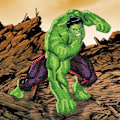Pikkukuva 1 / 2: Crystal Art -kortti timanttiin - Hulk - 18 x 18 cm Flerfärgad