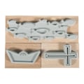 Pikkukuva 1 / 2: "Tamponen puu vahvistus, Kommunio - RAYHER - 3,9x2,6cm - 8,3x2,6cm - laatikko 3 kpl"
