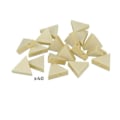 Pikkukuva 1 / 2: 40 kolmiopuuhelmeä 20 x 17 mm Beige