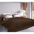 Miniatyrbillede 2 af 6: CALGARY Varm mikrofiberdyne 400g/m² Choko & Mokka 200x200cm Brun og chokolade