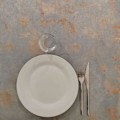 Miniatyrbillede 4 af 4: Ståbord 60 x 60 cm - rustgrå Rom model kastanj