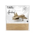 Miniatyrbillede 2 af 3: Pap flymodel - Brun - 16,5 x 17,5 x 6 cm Beige