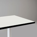 Pikkukuva 2 / 4: Seisomapöytä 60 x 60 cm - Pyöreä malli, valkoinen pohja, mustat reunat Vit
