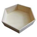 Miniatyrbillede 3 af 3: Hexagonal hylde i træ 30 x 26 x 10 cm Beige