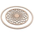 Miniatyrbillede 2 af 4: Træskiver - Rayher - Drøm filigran - 7 til 18 cm - 3 mm tykkelse - Dekorative genstande Beige