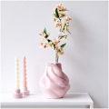 Miniatyrbillede 2 af 2: Gren af lyserødt kirsebærtræ i blomst - 74 cm Rosa