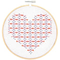 Pikkukuva 2 / 4: Sashiko Heart -kirjontasarja Flerfärgad
